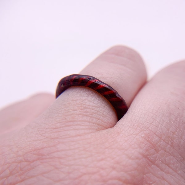 Gothic Vampire Rings, Matching Pairs for Couples, Vampire Bonding Rings from Animation, Custom Promise Bands, Valentines Gifts