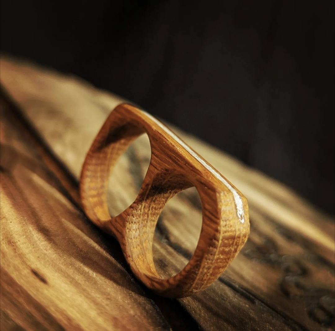 Wooden finger rings deals