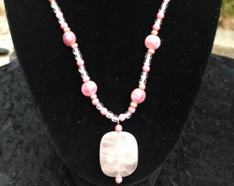 Gemstone Pink Necklace