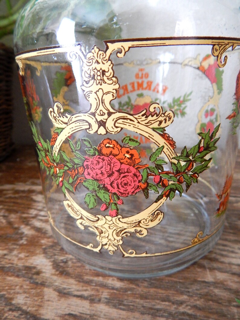 Vintage 70s Libbey The Old Farmer's Almanac Clear Etsy