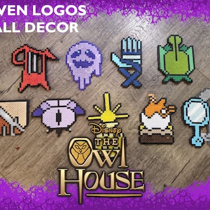 The Owl House Covens Wall Decor Perler Bead Plant Abomination Construction Potion Oracle Healing Bard Beast Keeping Illusions ALL 9 DEAL