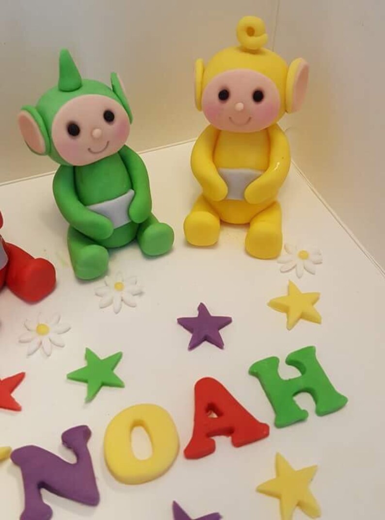 Edible Teletubbies cake topper set. Cake decorations Etsy