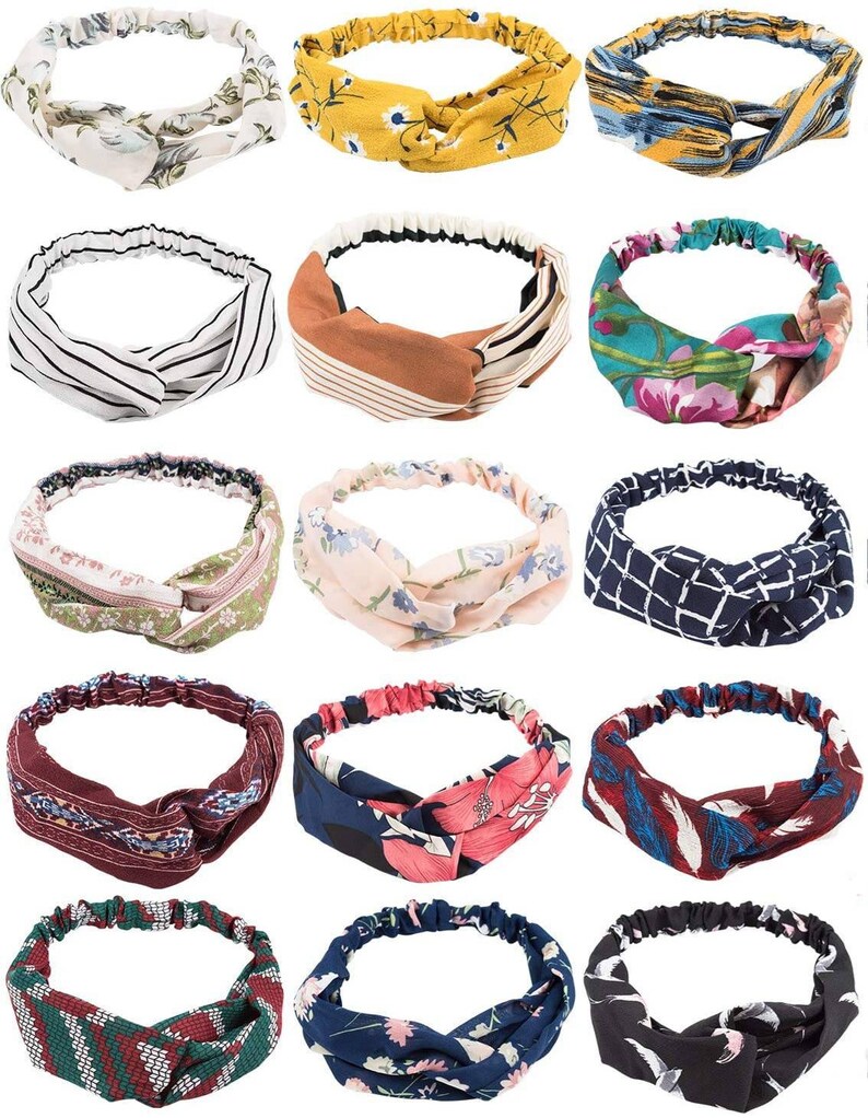 Twist Turban Women Hair Band Hoop Hair Band Elastic Sport Etsy