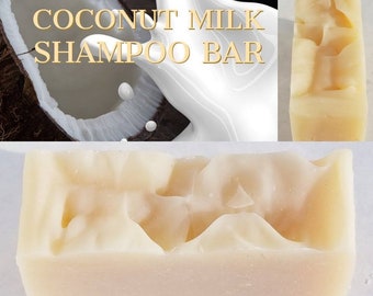 Coconut Milk Shampoo Bar, Shampoo Bar, Shampoo Soap, Coconut Milk Soap, Nourishing Shampoo Bar, Coconut Oil Shampoo, All-natural Shampoo bar