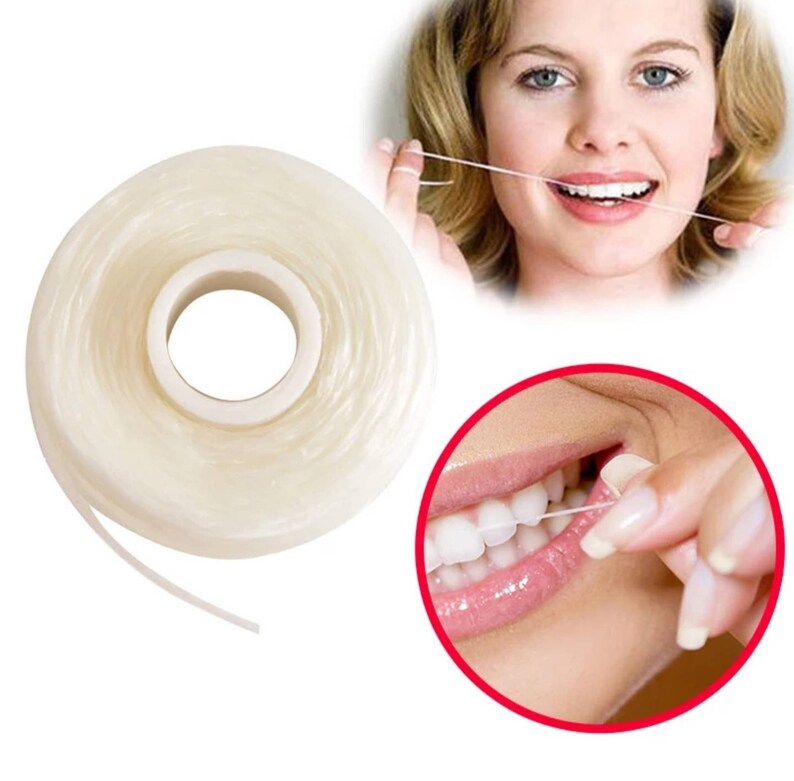 50M Portable Mini Dental Floss Oral Hygiene With Box Etsy