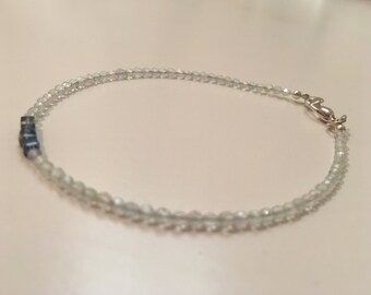 Aquamarine gemstone bracelet