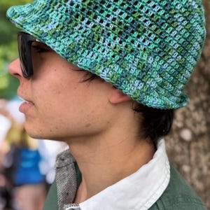 Easy Crochet Bucket Hat For Man Pattern,Summer Cotton Hat,Beginner-Friendly PDF,Mens Crochet Hat DIY,Instant Download