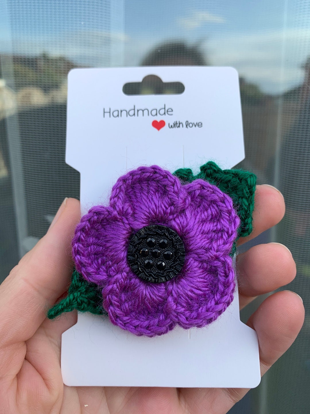 Purple Poppy Brooch Animals in World War Remembrance Day Etsy UK