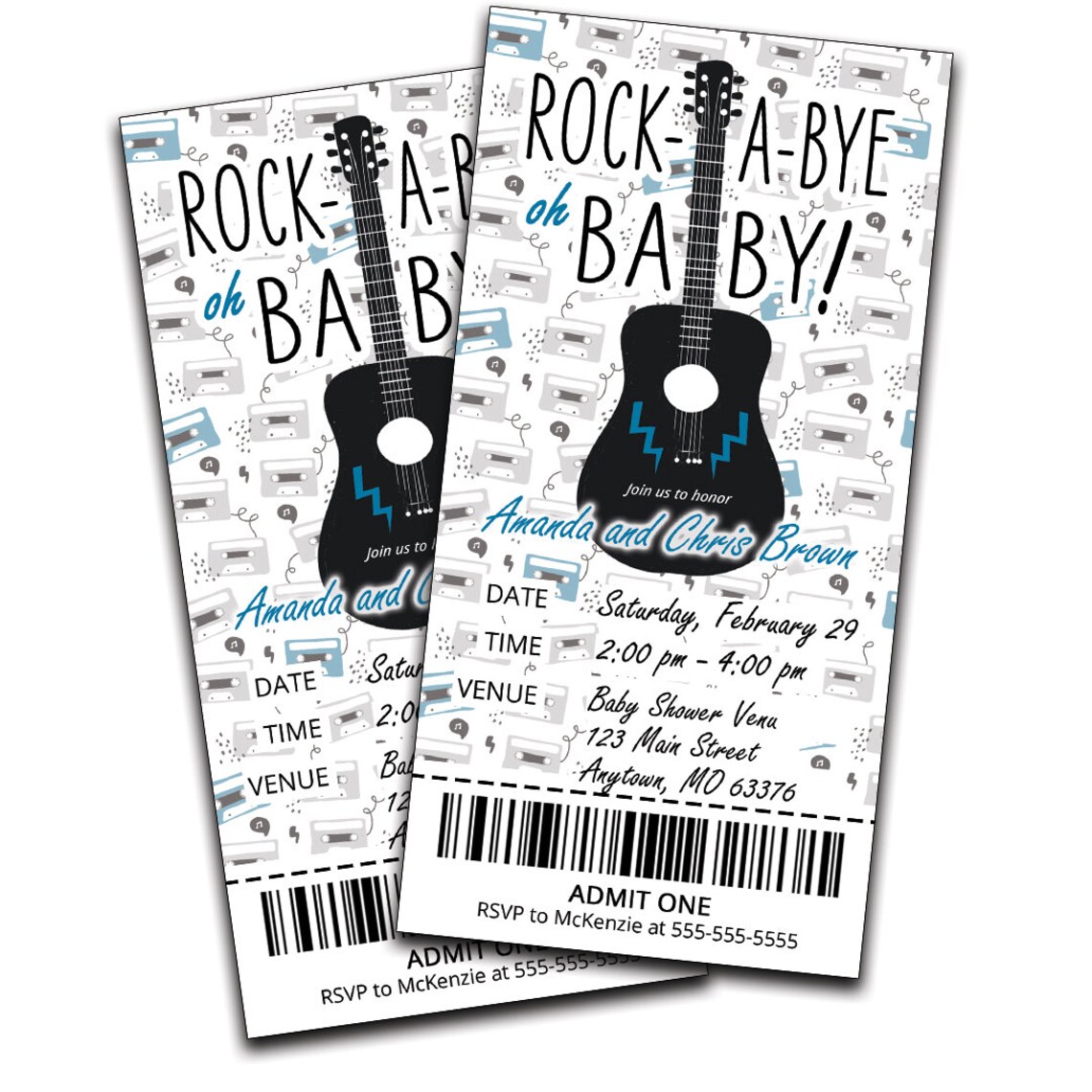 Musical Baby Shower Baby Shower Concert Ticket Baby Shower Etsy