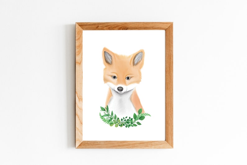 Woodland Animal Nursery Decor Wildlife Nursery Nursery Etsy