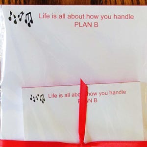 Notepad - Life is all about how you handle Plan B