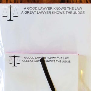 Notepad - A Great Lawyer Knows the Judge