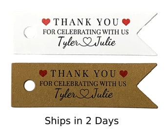 Wedding Favor Tags - Wedding Thank You - Gift Tags Personalized Gift Tags - Wedding Tags - Wedding Decor - Custom Wedding Favors