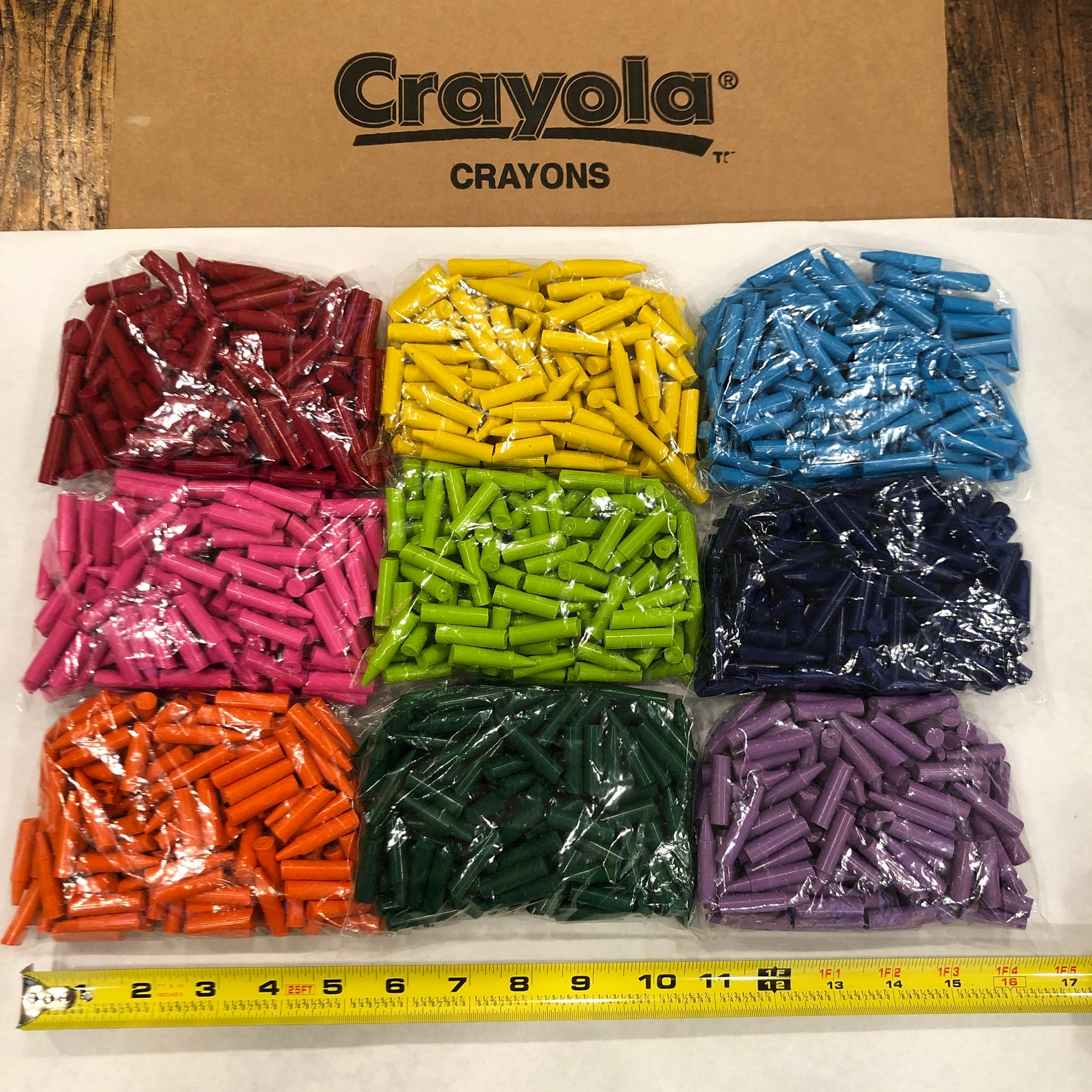 Crayola Crayons 1100 Pieces Unwrapped & Cut Bulk Lot 4 Etsy