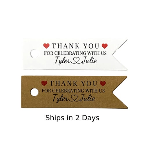 Personalized Custom Gift Tags Wedding Favor Tag Personalized Etsy