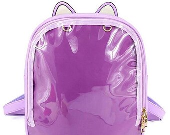 purple cat backpack