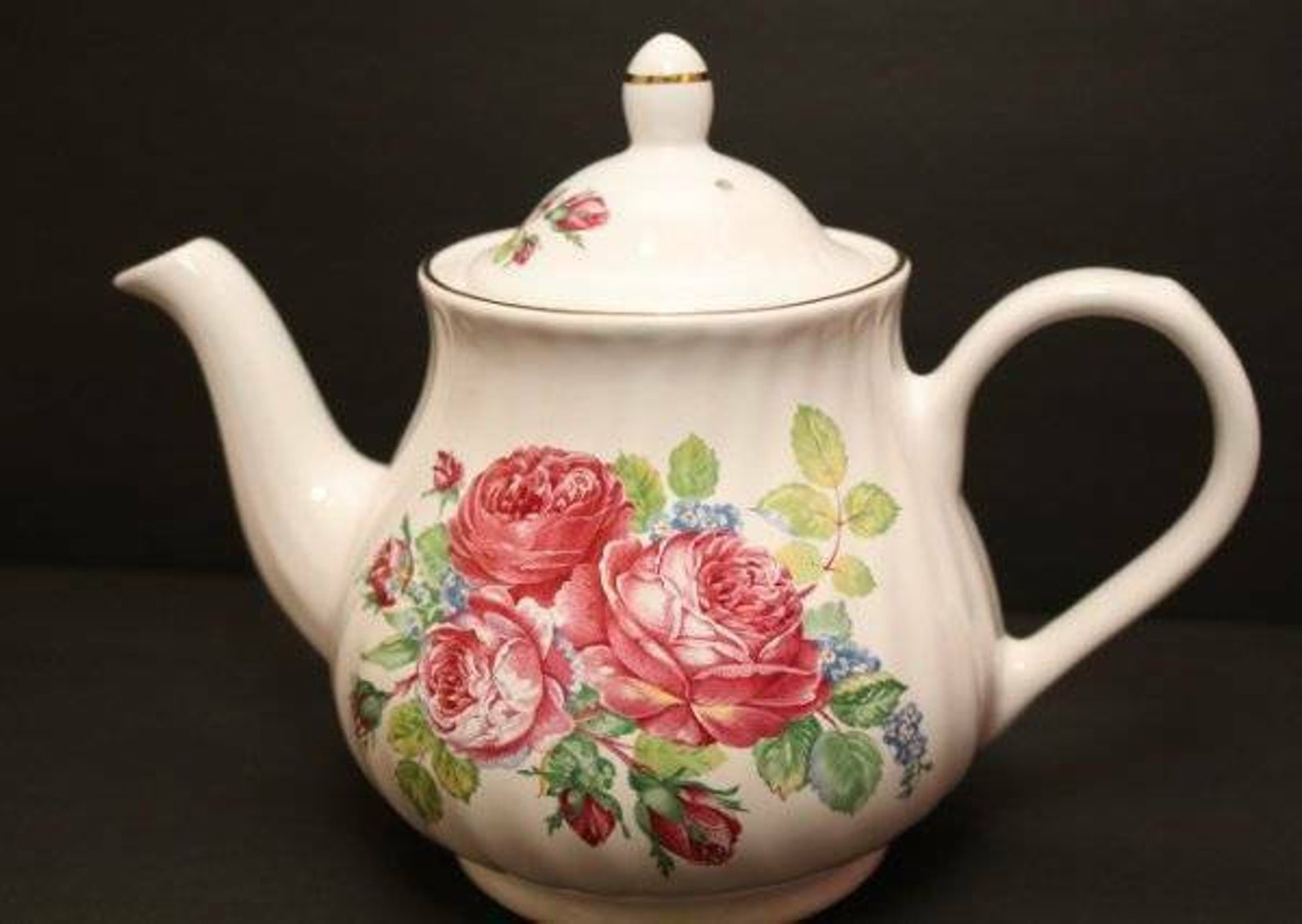 Arthur Wood Made in England Vintage TEAPOT Teapot Roses Tea Etsy