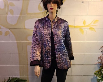 ホメオスタイル　ジャケット Vintage 1970s Quilted Silk Satin Asian Jacket, Miss H