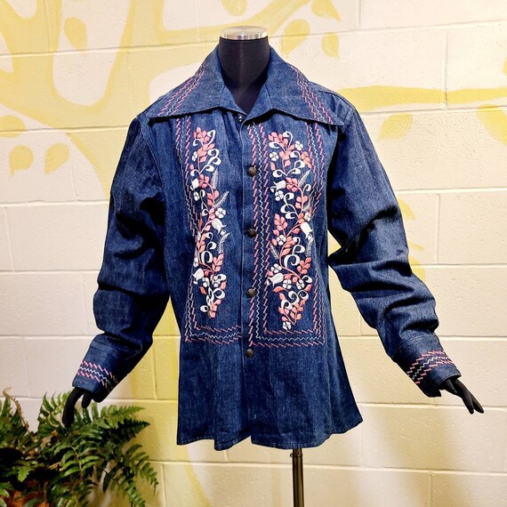 Rad Mexican 60s/70s Blue Denim Shirt 