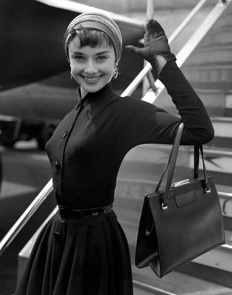 1940s Vintage Dress Very Elegant Audrey Hepburn Look | Etsy