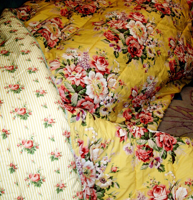 Vintage Ralph Lauren Twin Comforter Bright Colors Etsy