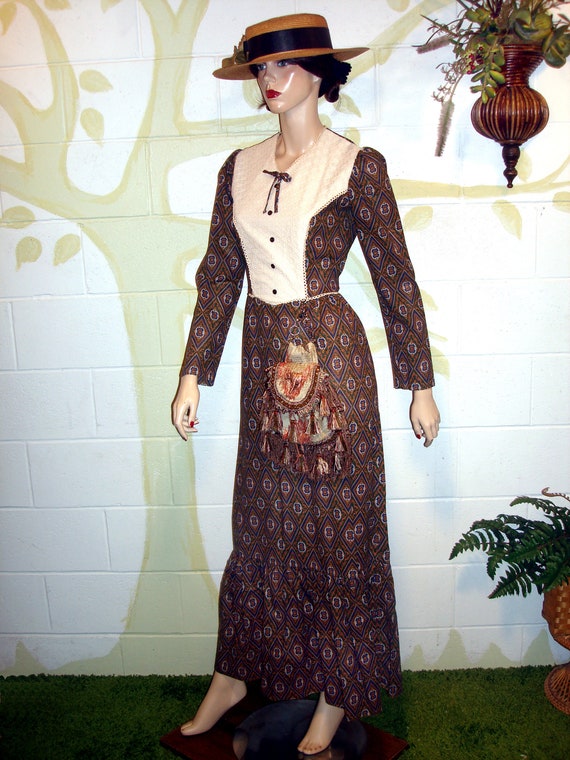 Vintage Cottage Core Gunne Sax Style Festival Max… - image 3