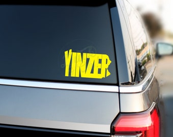 Yinzer Car Decal - Yinzer Sticker - Yinzburgh Sticker - Yinzburgh Decal - Pittsburgh Decal - Pittsburgh Pride Sticker