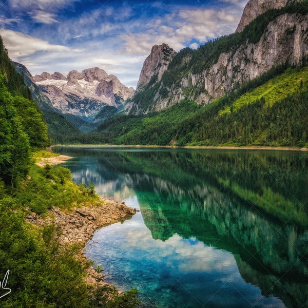 Reflection in the Austrian Alps - Landscape Photography - Limited Edition Digital Download