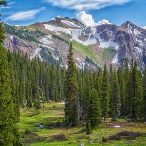 Limited Edition Instant Download - Mountain Valley in Rocky Mountains - Alpine Landscape Photography - Colorado Photography