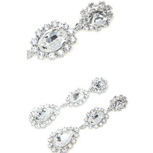 High Quality Fashion Jewelry White Stone Earring / Bridal / boutique / special / antique