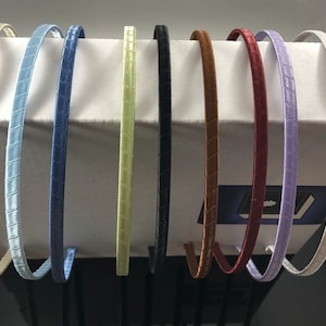 5mm Handmade Metal Headband wrapped with Satin Ribbon - NEW