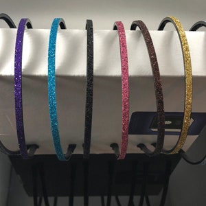5 MM Glitzer Kunststoff Zähne Stirnband - NEU