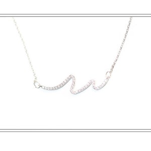 High Quality Fashion Jewelry Cute Wave Necklace / Bridal / boutique / special