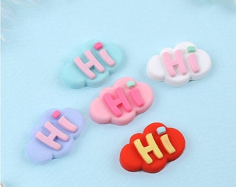 Colorful Cloud Shoe Charms: Plastic Croc Charms
