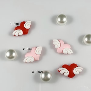 High Quality Angel Heart Shoe Charms For Croc