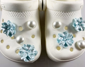 ☆人気☆【more jude】☆FLOWRS PEARL SHOE CHARM.S 2set☆ ☆送料・関税込☆more jude☆FLOWRS PEARL SHOE CHARMS 2set