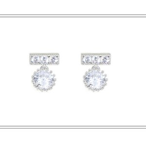 High Quality Fashion Jewelry Simple Cubic Earring / Bridal / boutique / special / antique
