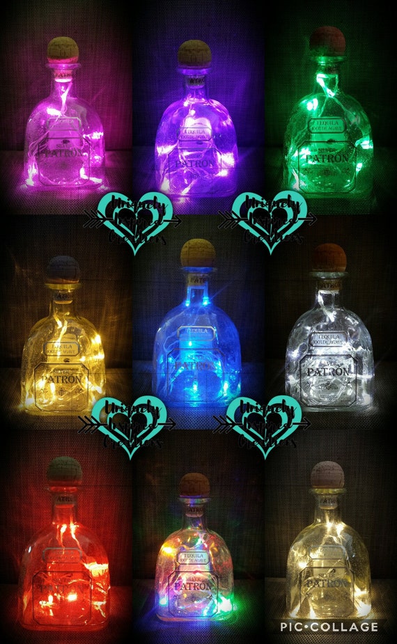 Patron Bottle Light Decor Different Colored Lights To Choose From Man Cave Bar Party Gift Ect