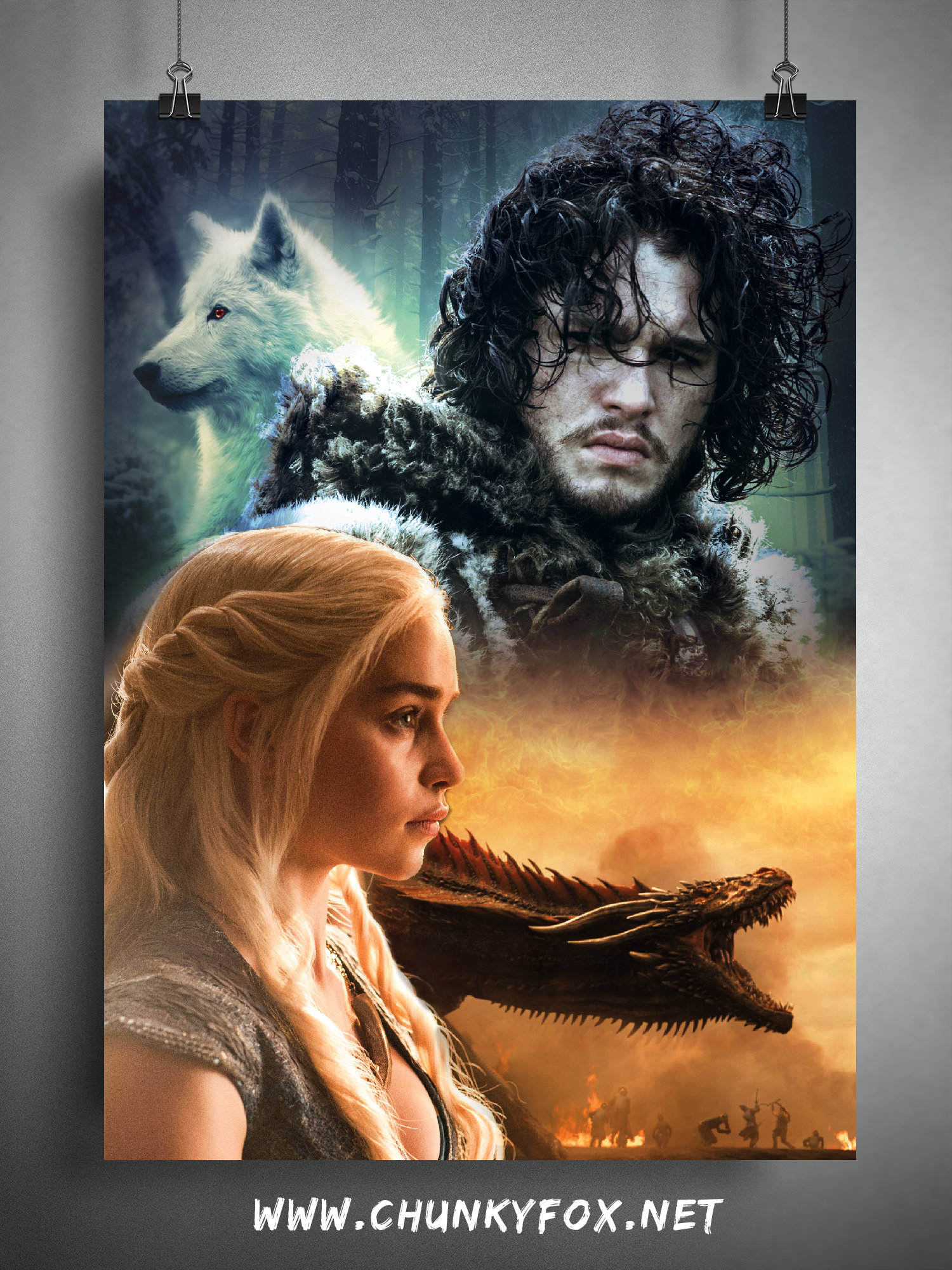 GAME OF THRONES TV Show PHOTO Print POSTER Daenerys Targaryen Emilia Clarke 023