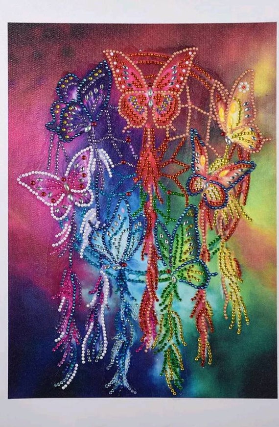 5D Butterfly Special Shaped Drill Diamond Painting Cross Stitch DIY Kits Home