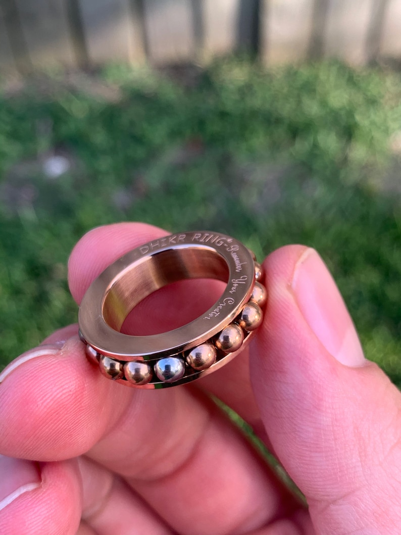 Fidget Ring Anxiety Ring Worry Ring Spinning Ring Dhikr Etsy