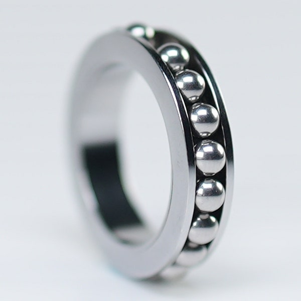 Infinity Fidget Ring Silent Sensory Toy for ADHD Autism Anxiety Ring – Stainless Steel Focus Ring for Adults & Teens