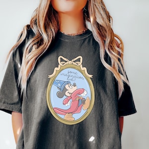 Comfort Color® Mickey Mouse Wizard tee Vintage Disney Magical Fantasia tee Mickey Some Imagination t-shirt Disney Vacation tee, 00677