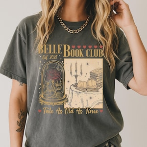 Comfort Color®  Vintage Tale As Old As Time Shirt, Disney Princess Belle Book Club, Beauty And The Beast Disney Shirt, Disney Trip, 00780