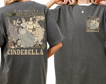 Camisa Comfort Color® de Cenicienta de Walt Disney, Club de costura de Cenicienta y compañía, Camisa de costura vintage de princesas Disney, Camiseta de viaje de Disney 00550