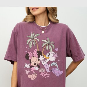 Disney Comfort Color Minnie daisy besties shirt Vintage Minnie Shirt disney summer shirt happiest cousins shirt Disneyworld shirt 00155 image 2