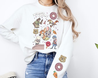 Comfort Color Disney Zootopia Shirt, Disney Nick and Judy Tee, Zootopia Police Department Tee, Disney Vacation Tee 001258