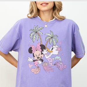 Disney Comfort Color Minnie daisy besties shirt Vintage Minnie Shirt disney summer shirt happiest cousins shirt Disneyworld shirt 00155 image 1