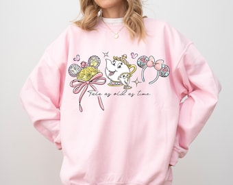 Comfort Colors® Belle Coquette Bow Shirt, Tale as Old as Time Princess Tee, Beauty & the Beast Disney Tee, Fairytale Disney Trip Shirt 00960