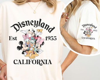 Comfort Color® Retro Disneyland California Shirt Disneyland Est 1955 Shirt Disney Vacation Shirt Mickey And Friends Shirt Walt Disney, 00208